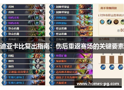 迪亚卡比复出指南:伤后重返赛场的关键要素 迪亚卡比复出指南:伤后重返赛场的关键要素