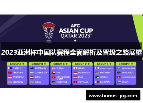 2023亚洲杯中国队赛程全面解析及晋级之路展望 2023亚洲杯中国队赛程全面解析及晋级之路展望